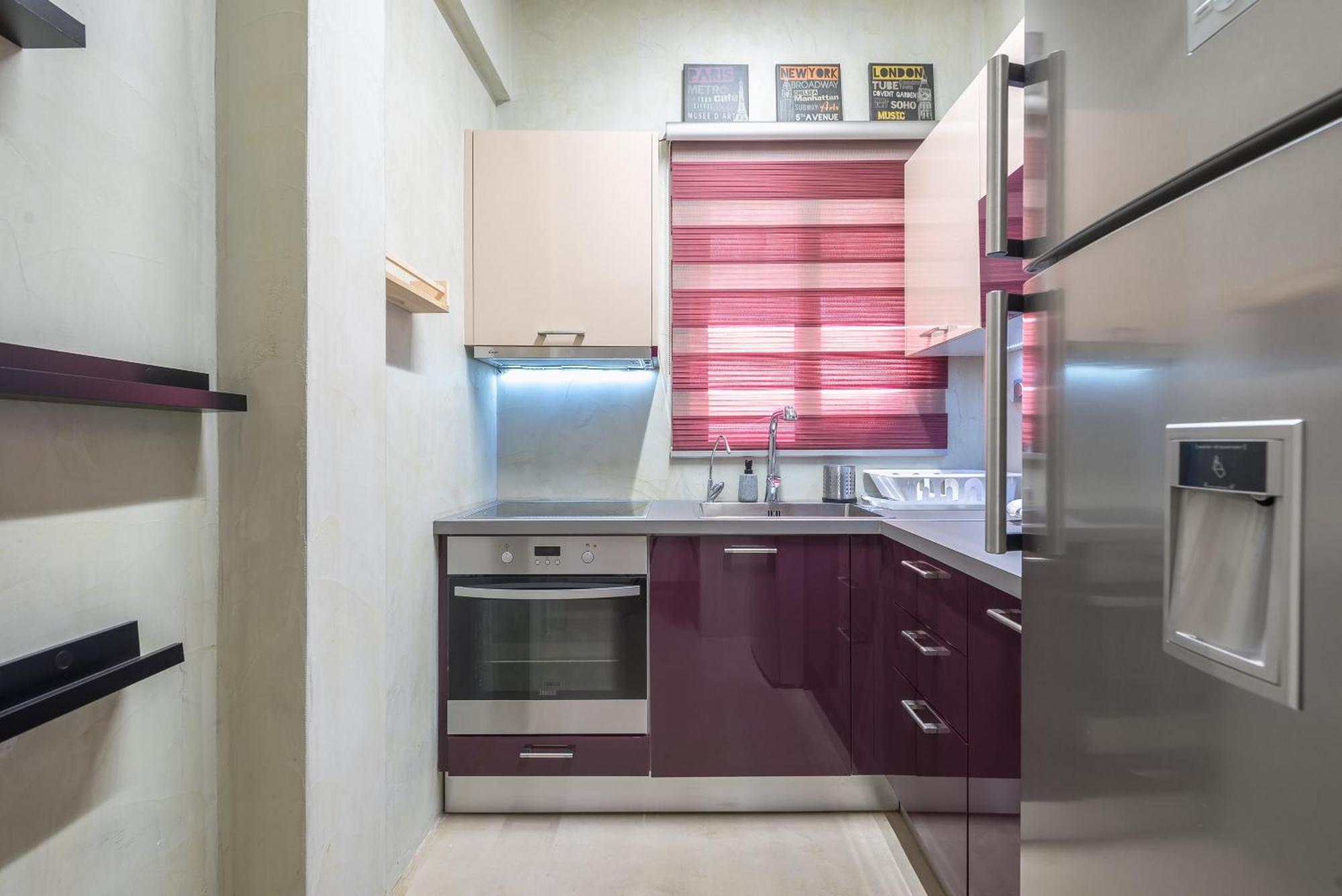 Ferienwohnung Stylish 2 Bd Urban Retreat Near Panormou Metro Athen Exterior foto