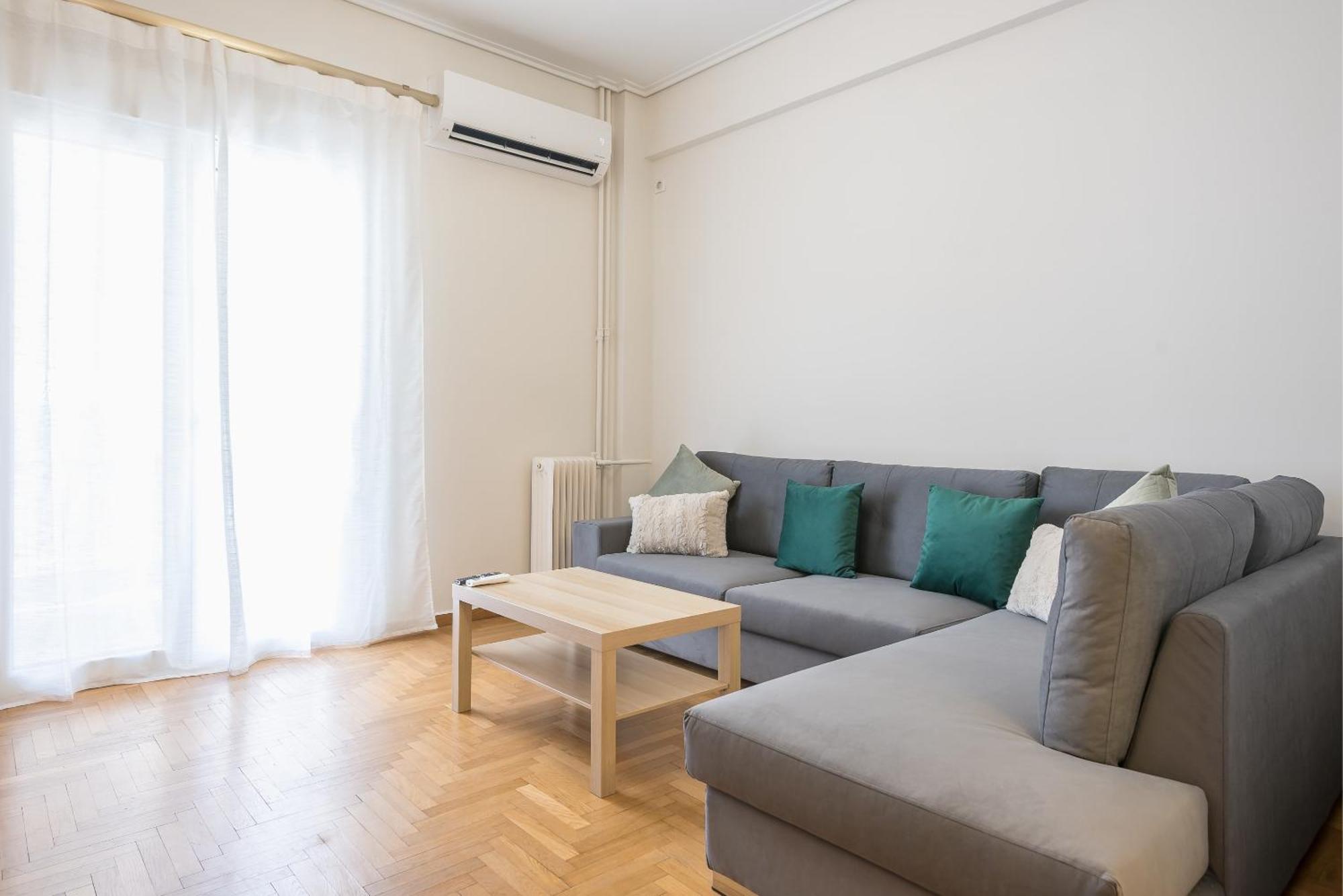 Ferienwohnung Stylish 2 Bd Urban Retreat Near Panormou Metro Athen Exterior foto