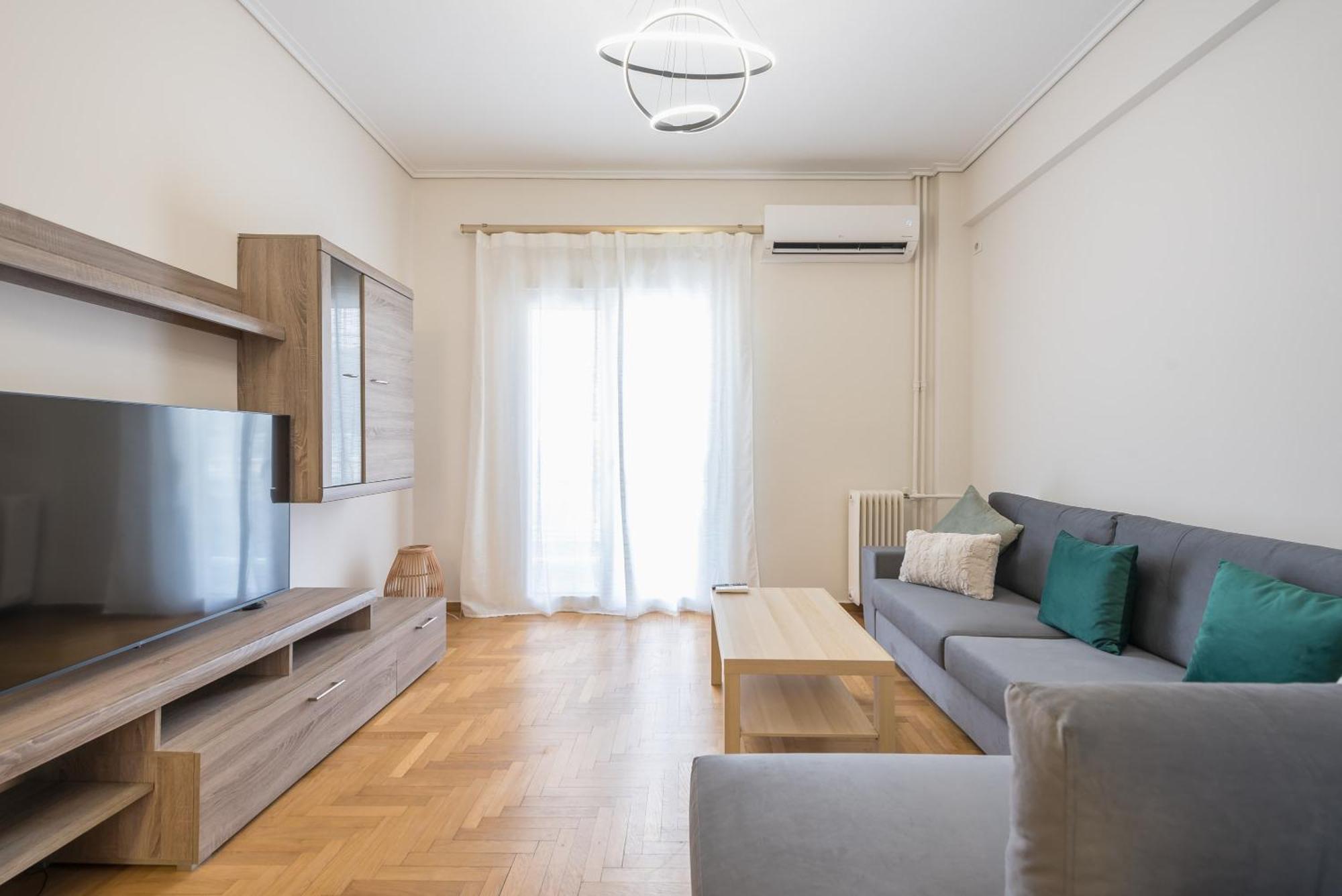 Ferienwohnung Stylish 2 Bd Urban Retreat Near Panormou Metro Athen Exterior foto