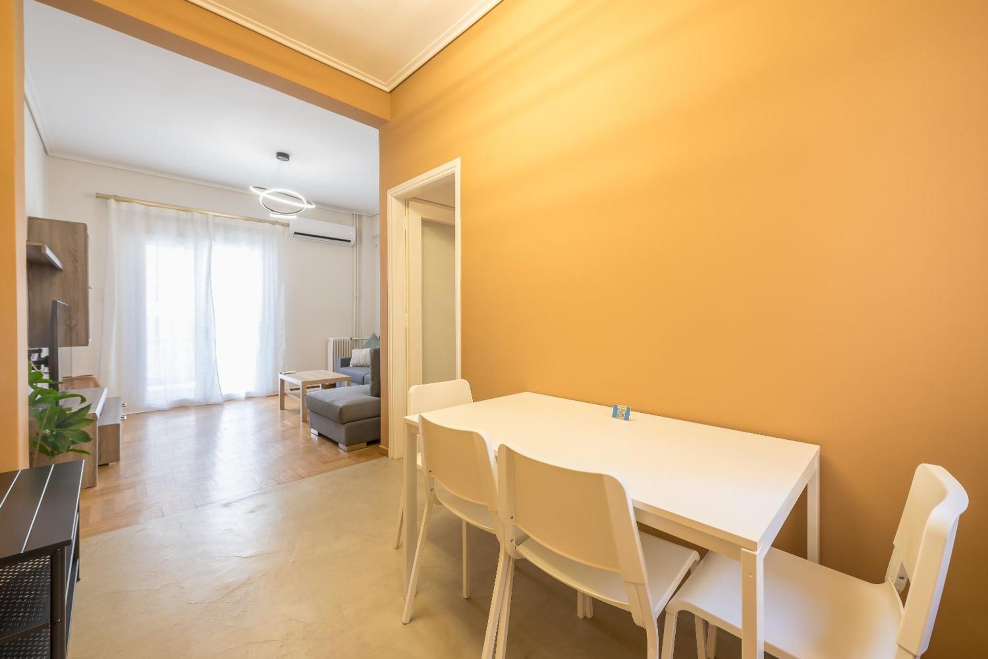 Ferienwohnung Stylish 2 Bd Urban Retreat Near Panormou Metro Athen Exterior foto